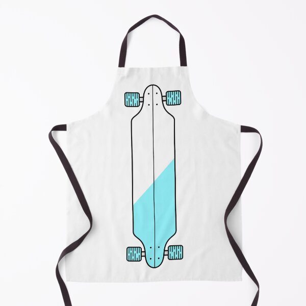 Item preview, Longboard Skateboard Blue & White designed and sold by Fangpunk.