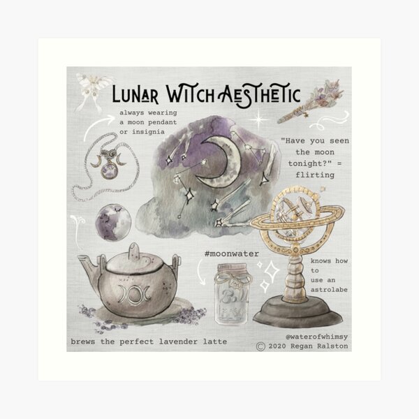 Sea Witch Aesthetic Illustration in Watercolor | Art Print