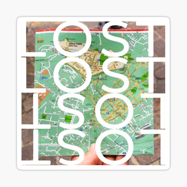 Lost while searching for directions on city map Sticker