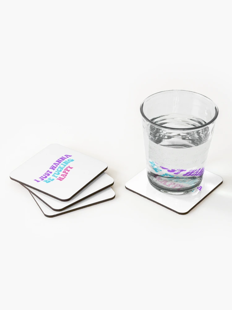 Thumbnail 2 of 5, Coasters (Set of 4), Happy designed and sold by RafaTakami.