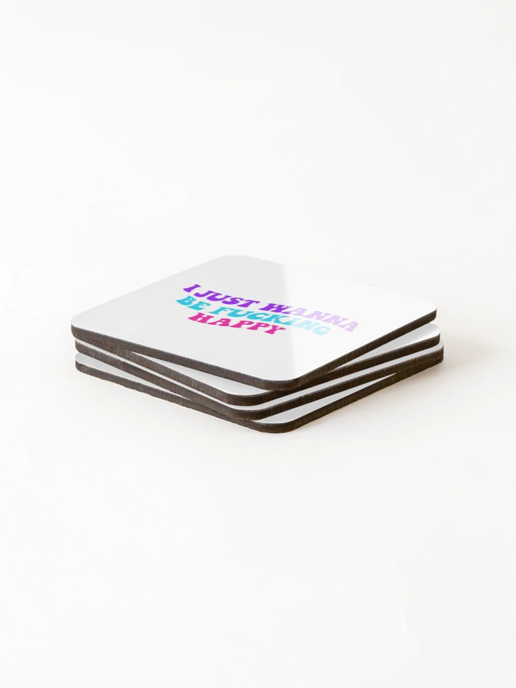 Thumbnail 4 of 5, Coasters (Set of 4), Happy designed and sold by RafaTakami.