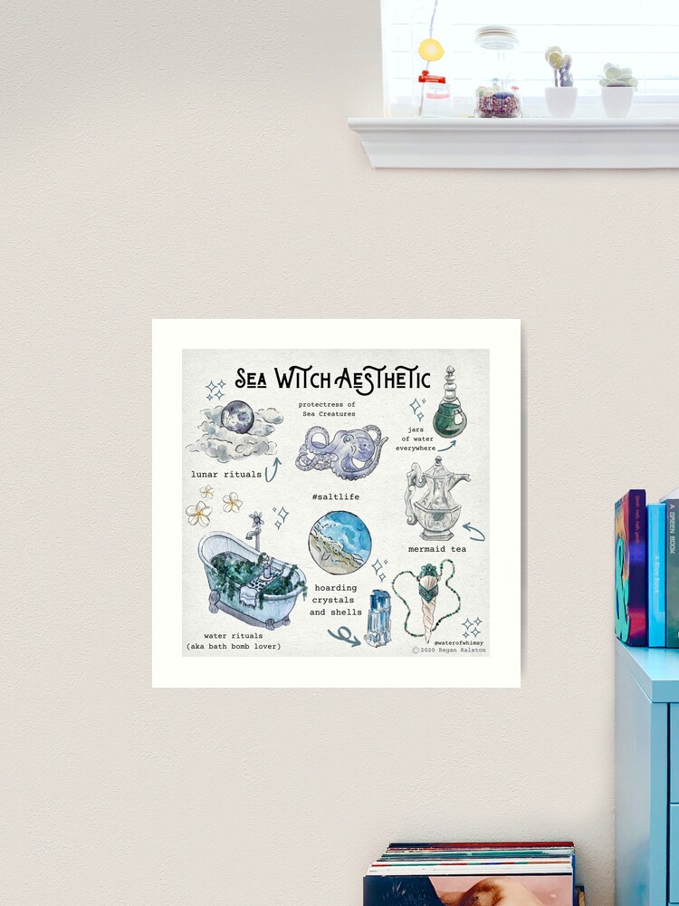 Sea Witch Aesthetic Print Wall Art 