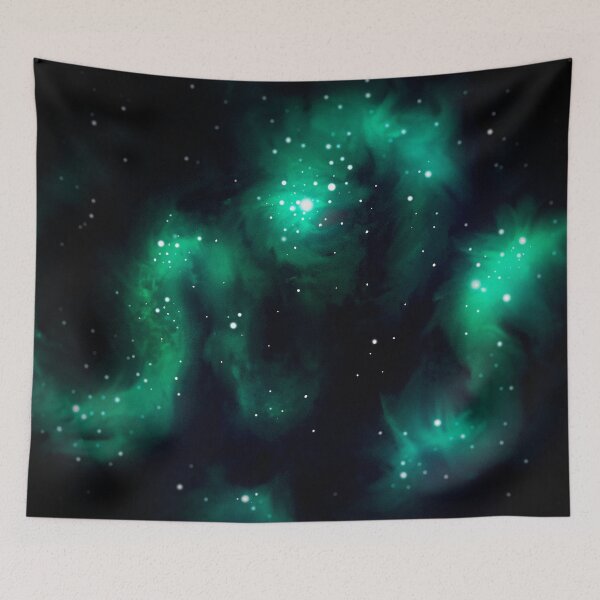Item preview, Ruffled Green Nebula designed and sold by Wyervan.