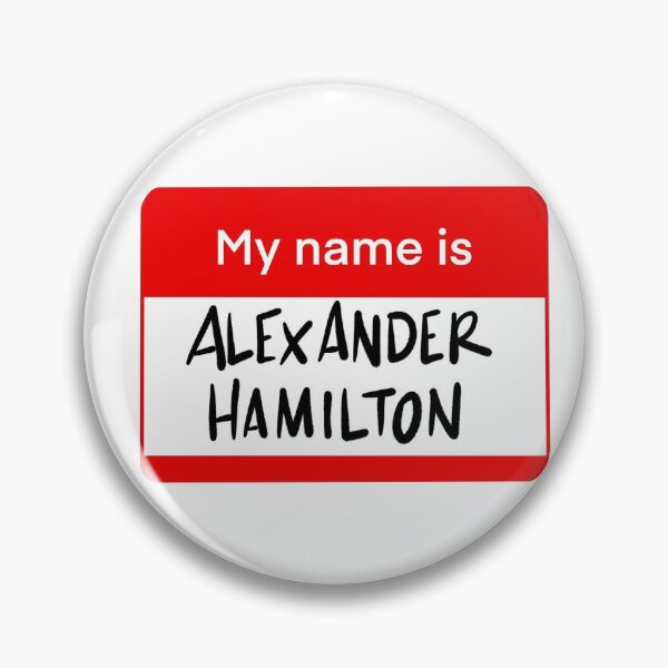 Item preview, Alexander Hamilton Name Tag designed and sold by Ever-After.
