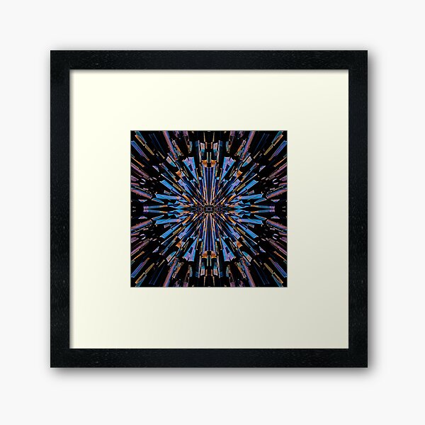 Item preview, Psychedelic abstract blue and orange explosion designed and sold by BoxOfGraphics.