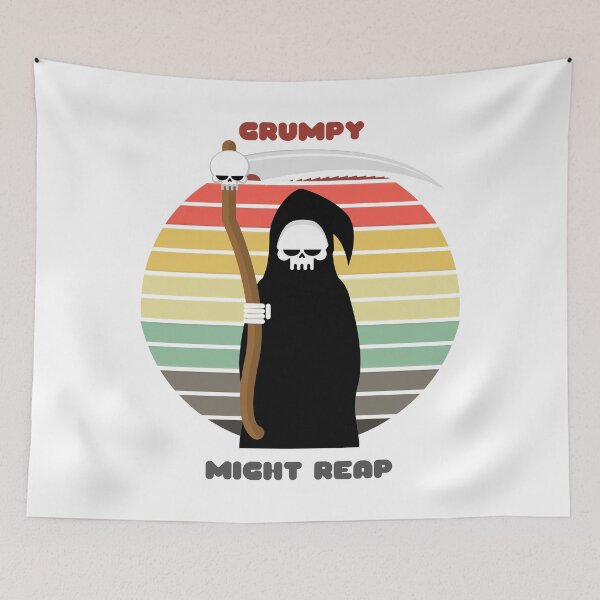 Item preview, Sunset Reaper / Grumpy, Might Reap designed and sold by Nathalie Aynié.