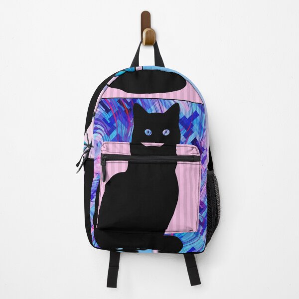 Item preview, Black Cat Pink And Blue Four Cat Meme designed and sold by SerendipityNow.