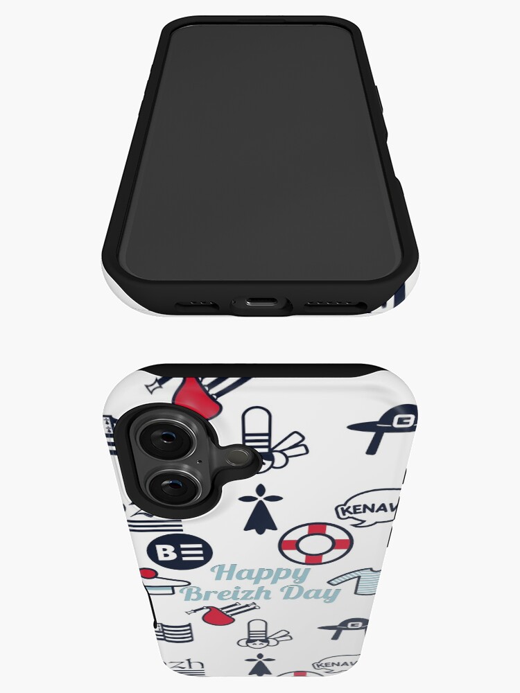 Aperçu 3 sur 4. Coque iPhone avec l'œuvre BRETAGNE créée et vendue par 2G2P.