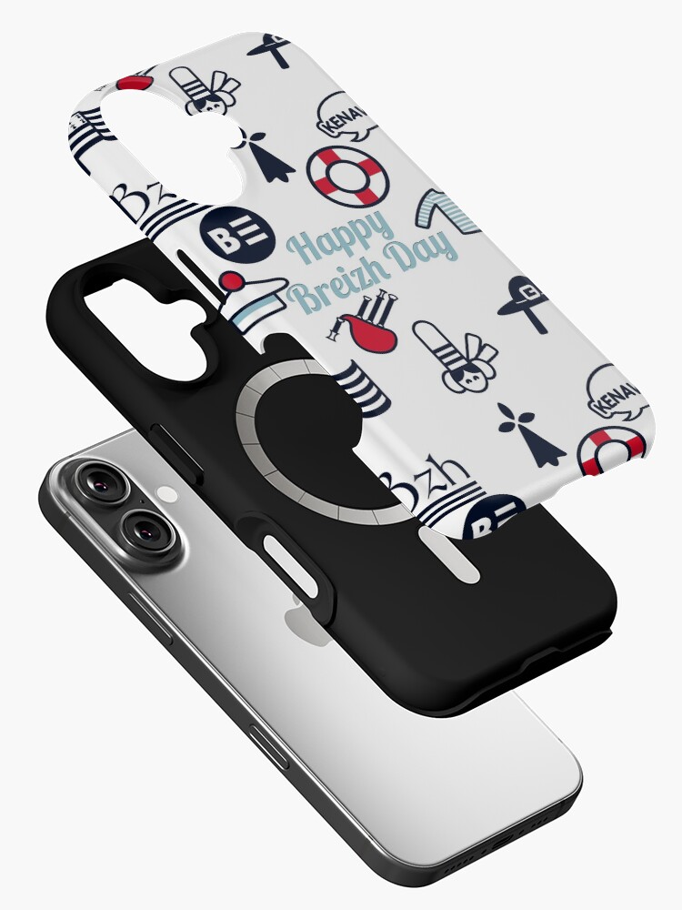 Aperçu 2 sur 4. Coque iPhone avec l'œuvre BRETAGNE créée et vendue par 2G2P.