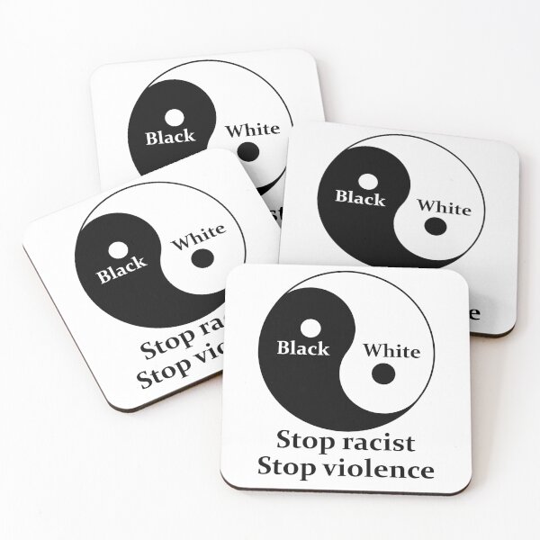 Item preview, Stop racist, Stop violence designed and sold by Francesko221.
