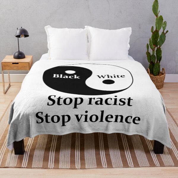Item preview, Stop racist, Stop violence designed and sold by Francesko221.