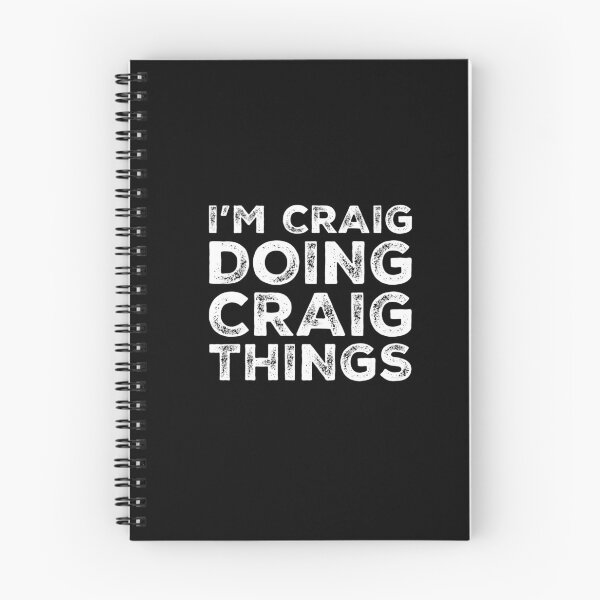 Item preview, I'M CRAIG DOING CRAIG THINGS Funny Christmas Gift Idea designed and sold by MillanMarketing.
