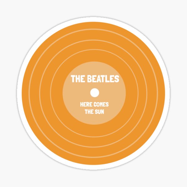 Vinyl record sticker Sticker