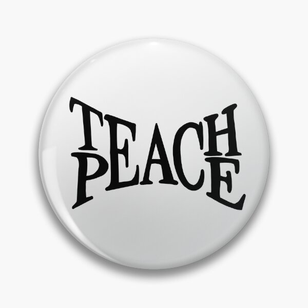 Item preview, TEACH PEACE BLACK designed and sold by Glossypop.
