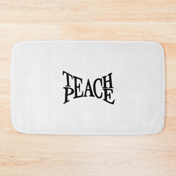 Item preview, TEACH PEACE BLACK designed and sold by Glossypop.
