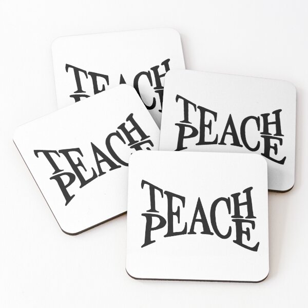 Item preview, TEACH PEACE BLACK designed and sold by Glossypop.