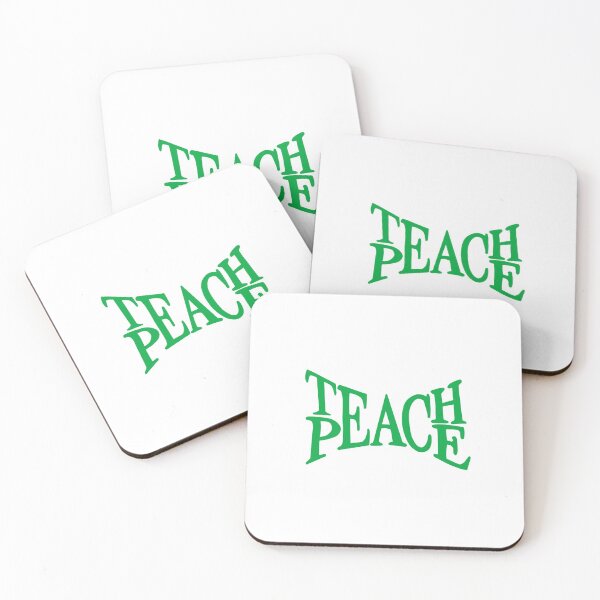 Item preview, TEACH PEACE GREEN designed and sold by Glossypop.