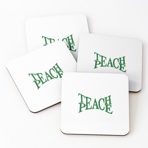 Item preview, TEACH PEACE DARK GREEN designed and sold by Glossypop.
