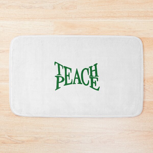 Item preview, TEACH PEACE DARK GREEN designed and sold by Glossypop.