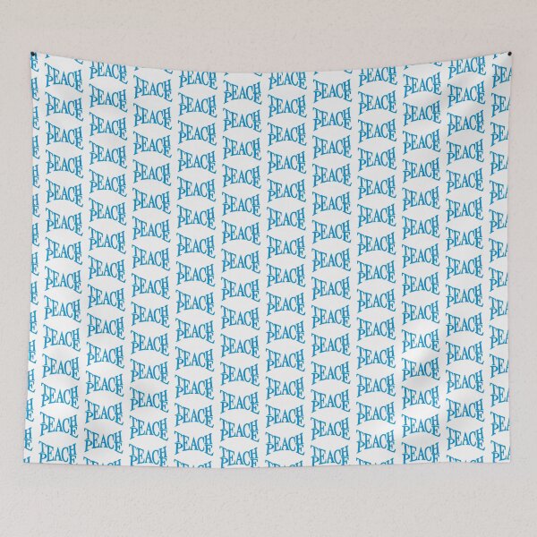 Item preview, TEACH PEACE BLUE designed and sold by Glossypop.