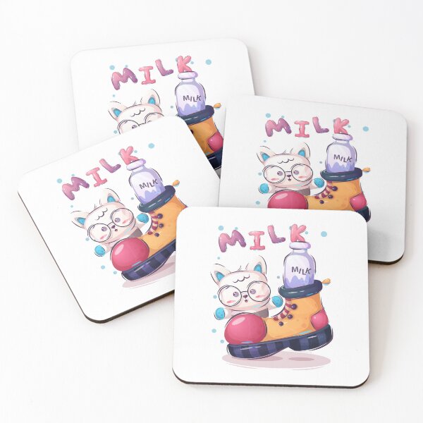Artikelvorschau, Nette Katze - weiße Katze - Miau - Milch - Schuh entworfen und verkauft von Nouni-abdo.