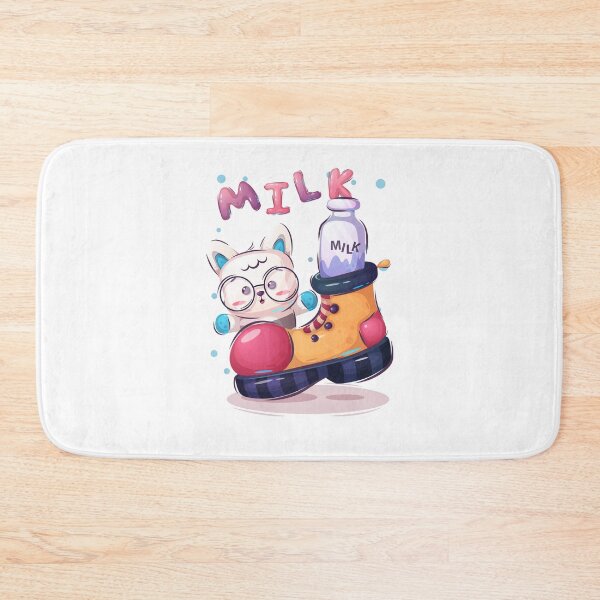 Artikelvorschau, Nette Katze - weiße Katze - Miau - Milch - Schuh entworfen und verkauft von Nouni-abdo.