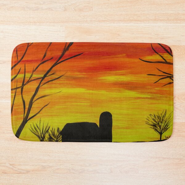 Item preview, Fire Over the Barn (Acrylic Painting) designed and sold by Lori Ackley.