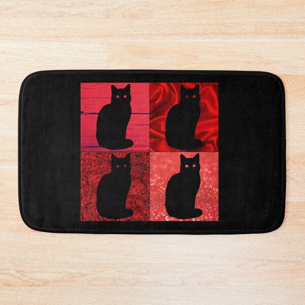 Item preview, Black Cat Red Four Cat Meme designed and sold by SerendipityNow.