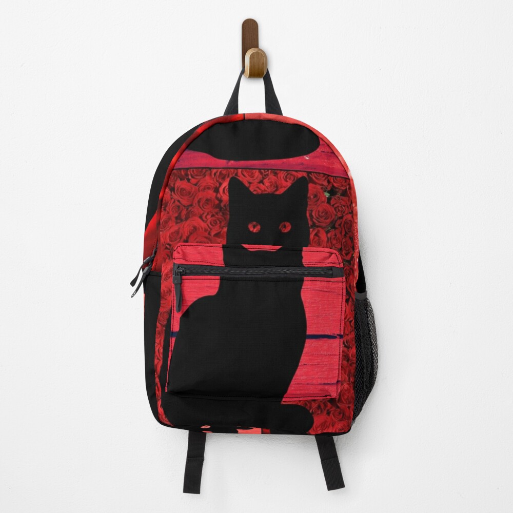 Backpack - Furry Black Cat