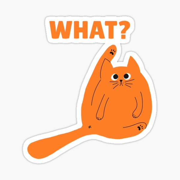 Cat Licking Stickers Redbubble 