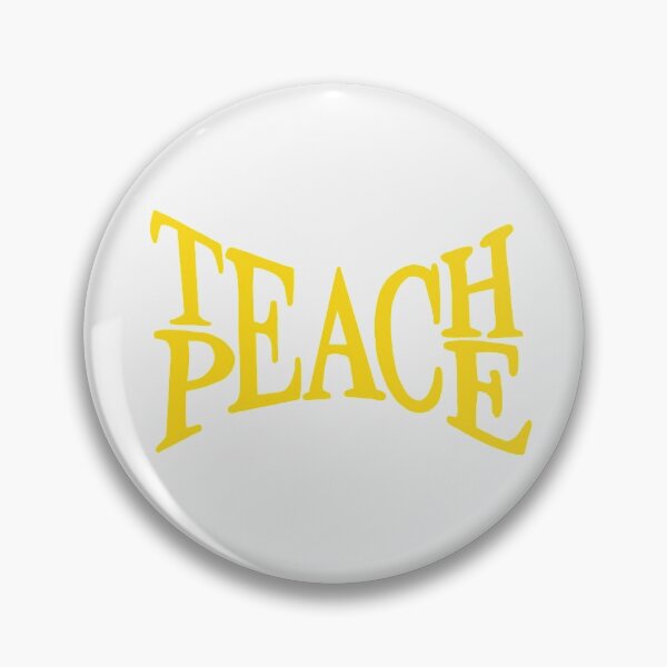 Item preview, TEACH PEACE YELLOW designed and sold by Glossypop.