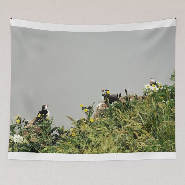 Item preview, Puffins & Flowers designed and sold by AmyHuntPhotos.