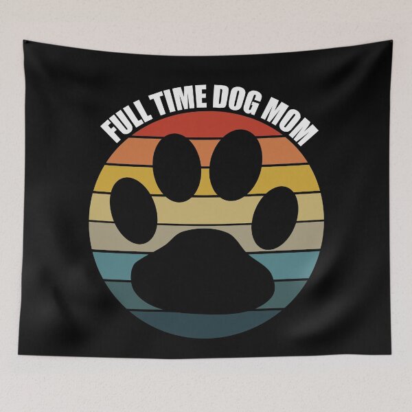 Item preview, Full Time Dog Mom Retro Sunset designed and sold by RandomStuffShop.
