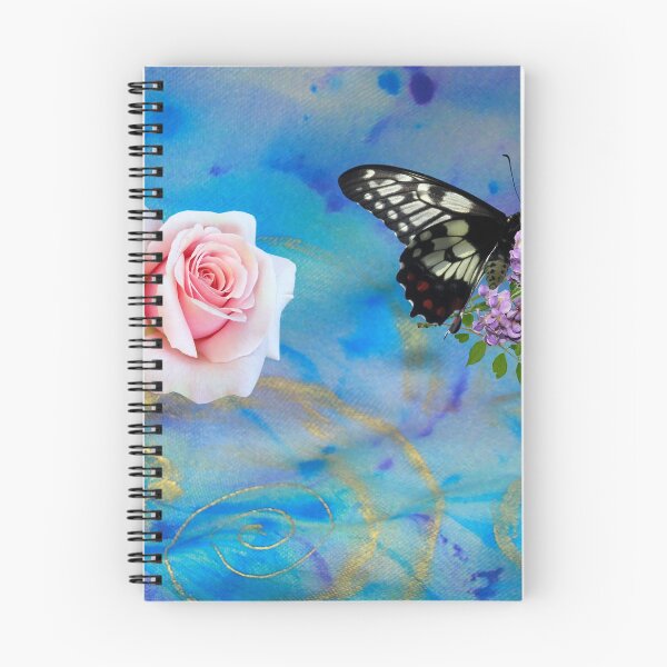 Item preview, Soft Rose butterfly textile art designed and sold by Aquila Light Pictures.