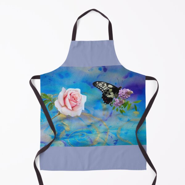 Item preview, Soft Rose butterfly textile art designed and sold by Aquila Light Pictures.