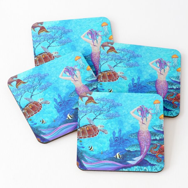 Item preview, A fish of a Different Color mermaid painting designed and sold by Kris Fairchild.