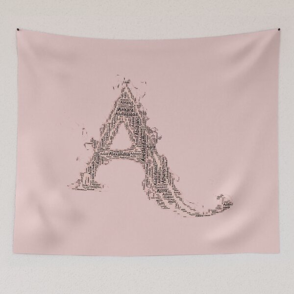 Item preview, LETTER A TYPOGRAPHY POSTER  designed and sold by rashadat.