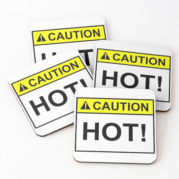 Item preview, Caution HOT Sign Design graphics for all  designed and sold by SumoShark.