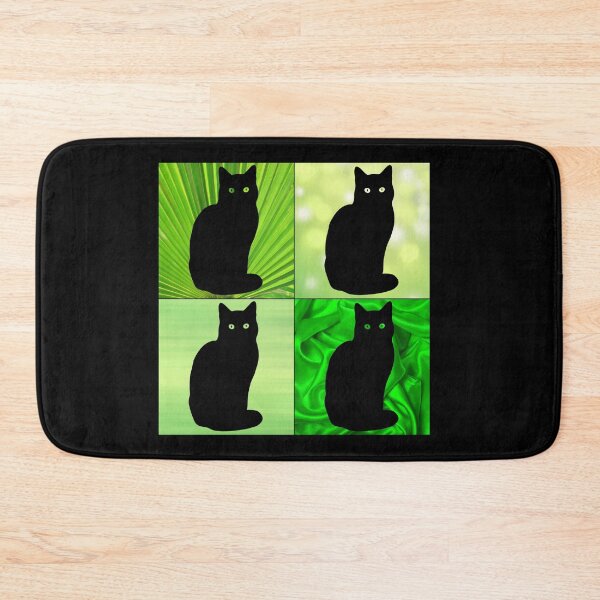 Item preview, Black Cat Green Four Cat Meme designed and sold by SerendipityNow.