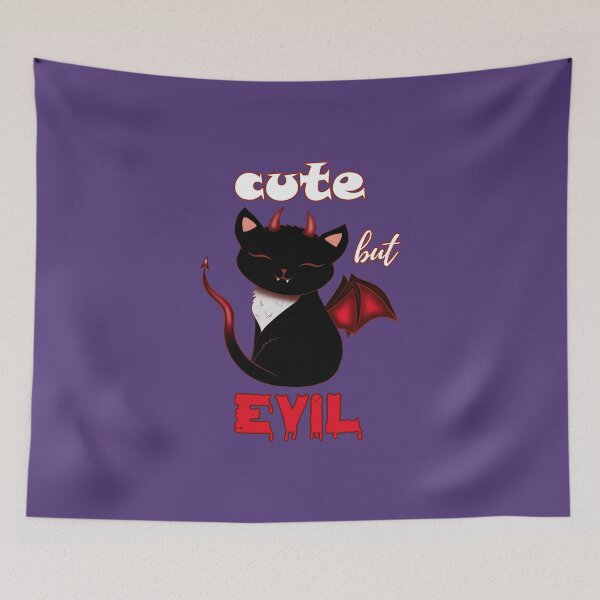Item preview, Demon Cat Cute but Evil designed and sold by DeesDeesigns.