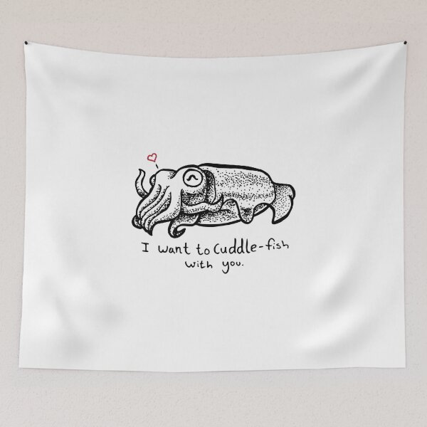 Item preview, Cuttlefish – I Want to Cuddle-Fish With You designed and sold by HelveticaHero Designs.