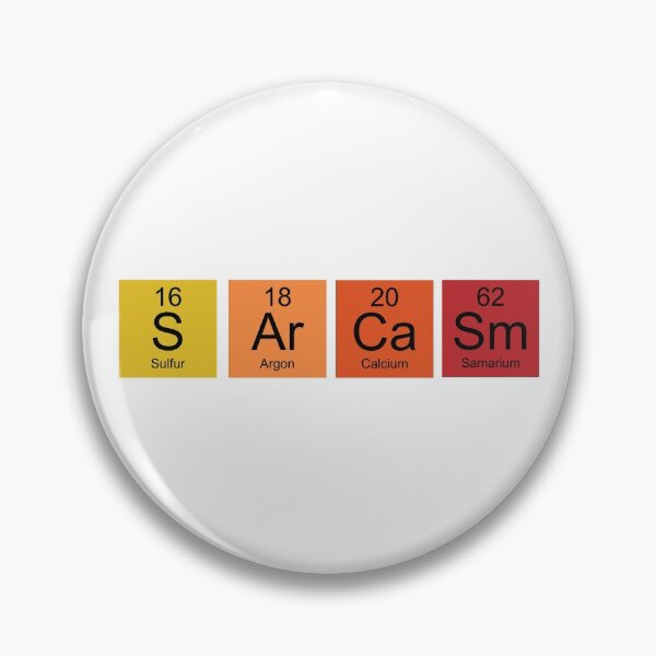 Item preview, Retro colors periodic table Sarcasm designed and sold by TamGustam.