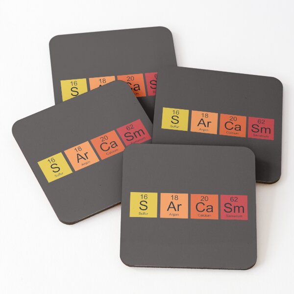Item preview, Retro colors periodic table Sarcasm designed and sold by TamGustam.
