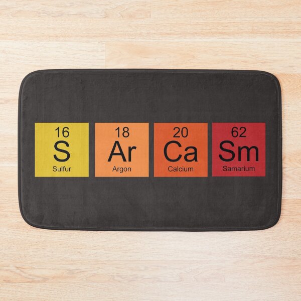 Item preview, Retro colors periodic table Sarcasm designed and sold by TamGustam.