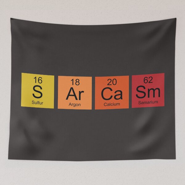 Item preview, Retro colors periodic table Sarcasm designed and sold by TamGustam.
