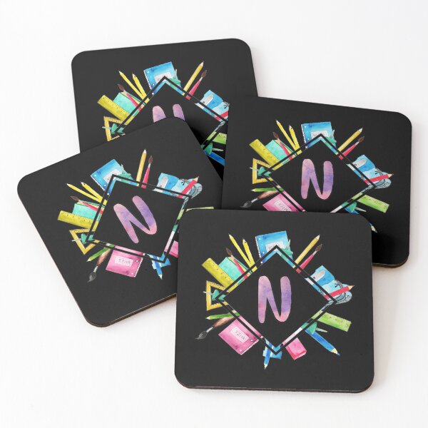 Item preview, Back To School Personalized Monogram Letter N designed and sold by MysticMagpie.