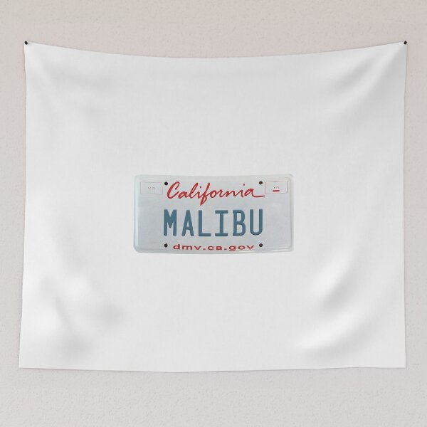 Item preview, Malibu license plate California designed and sold by GPCDesign.