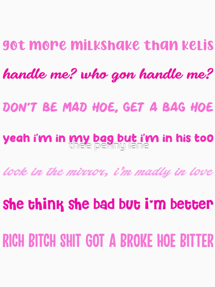 "megan lyrics multipack