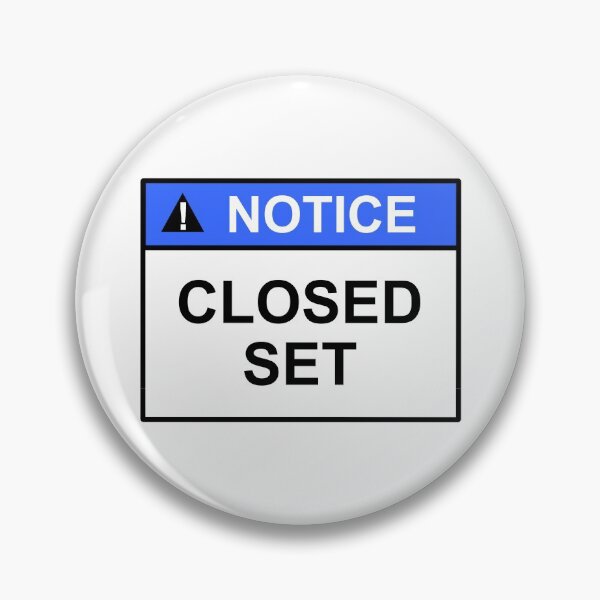 Item preview, Notice Closed Set Sign Design Fashionable and practicle designed and sold by SumoShark.