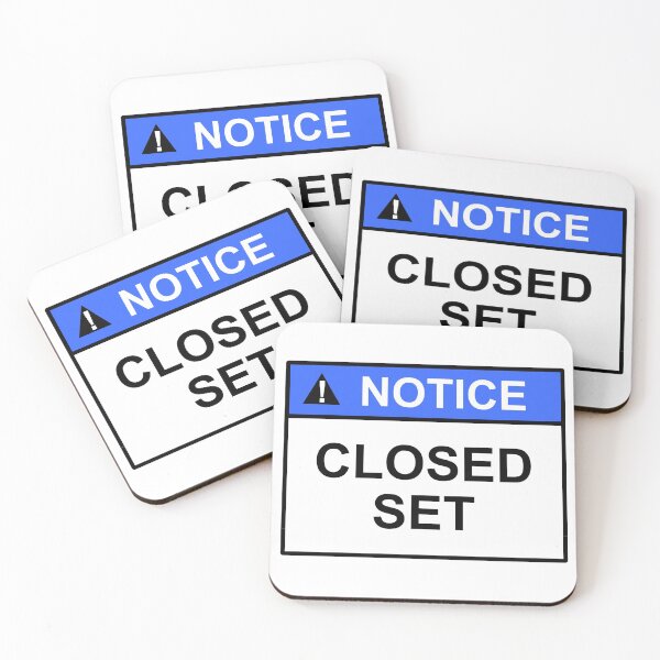 Item preview, Notice Closed Set Sign Design Fashionable and practicle designed and sold by SumoShark.